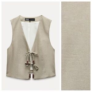 Zara Women's Beige Vest